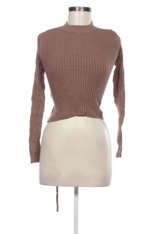 Дамски пуловер Zara, Размер L, Цвят Кафяв, Цена 23,99 лв.