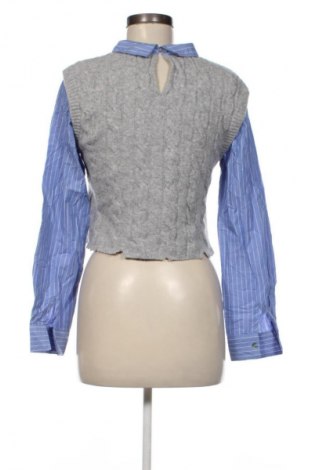 Дамски пуловер Zara, Размер L, Цвят Сив, Цена 19,99 лв.