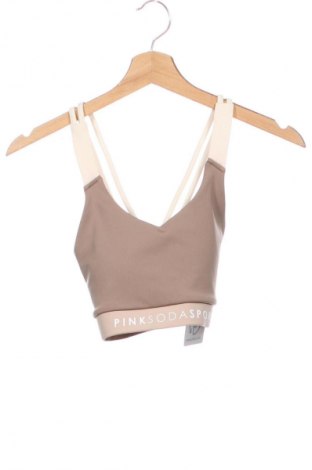 Дамски спортен топ Pink Soda, Размер M, Цвят Бежов, Цена 26,33 лв.