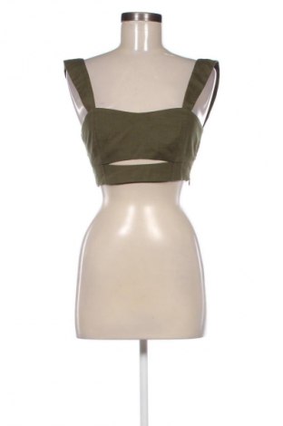 Дамски топ Bershka, Размер M, Цвят Зелен, Цена 28,88 лв.