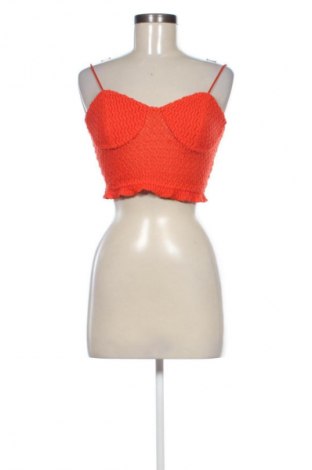 Дамски топ Bershka, Размер L, Цвят Оранжев, Цена 18,69 лв.