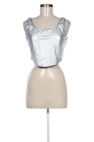 Γυναικείο τοπ Unbranded, Μέγεθος L, Χρώμα Ασημί, Τιμή 14,77 €