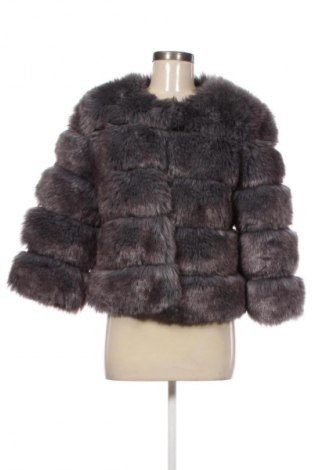 Palton din blană pentru damă London, Mărime S, Culoare Gri, Preț 854,99 Lei