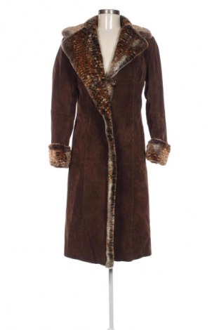 Palton din blană pentru damă Unbranded, Mărime S, Culoare Maro, Preț 565,92 Lei