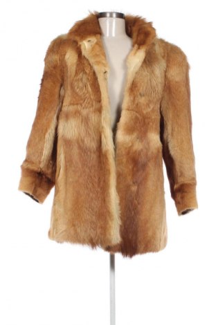 Palton din blană pentru damă Unbranded, Mărime L, Culoare Portocaliu, Preț 565,92 Lei