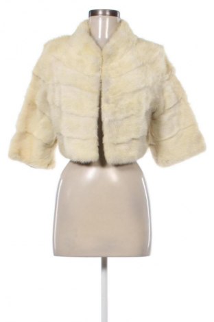 Дамско кожено палто Unbranded, Размер S, Цвят Бежов, Цена 214,89 лв.