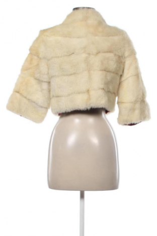 Дамско кожено палто Unbranded, Размер S, Цвят Бежов, Цена 214,89 лв.