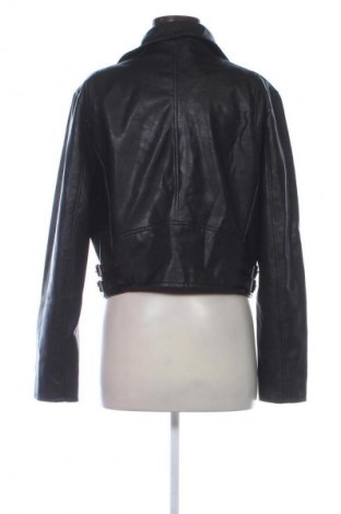 Γυναικείο δερμάτινο μπουφάν Bershka, Μέγεθος XS, Χρώμα Μαύρο, Τιμή 29,74 €