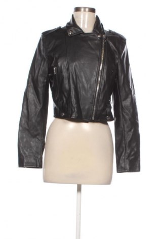 Dámska kožená bunda  Bershka, Veľkosť L, Farba Čierna, Cena  25,95 €
