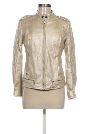 Γυναικείο δερμάτινο μπουφάν Guess, Μέγεθος M, Χρώμα Χρυσαφί, Τιμή 129,99 €