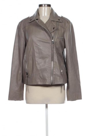 Damen Lederjacke Mango, Größe XL, Farbe Grau, Preis 41,98 €