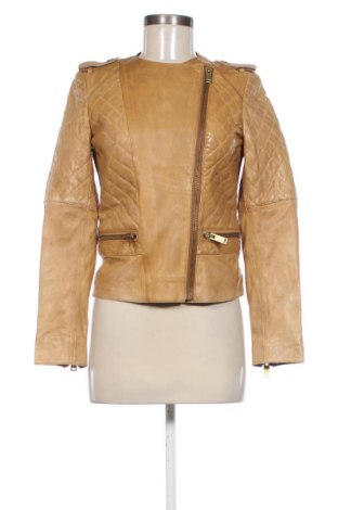 Damen Lederjacke Mango, Größe XS, Farbe Braun, Preis 42,00 €