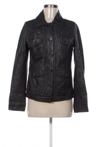 Дамско кожено яке Mango, Размер M, Цвят Кафяв, Цена 82,08 лв.