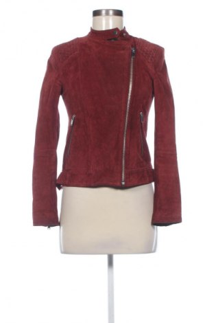 Γυναικείο δερμάτινο μπουφάν Mango, Μέγεθος S, Χρώμα Κόκκινο, Τιμή 42,00 €