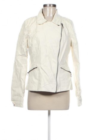 Damen Lederjacke Multiblu, Größe M, Farbe Ecru, Preis 26,99 €