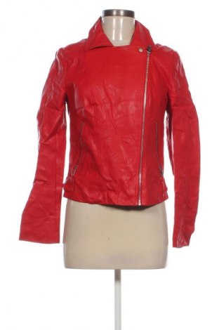 Дамско кожено яке Orsay, Размер S, Цвят Червен, Цена 41,99 лв.