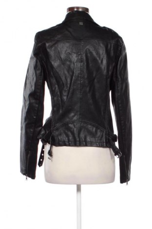 Дамско кожено яке Retro Jeans, Размер L, Цвят Черен, Цена 62,02 лв.