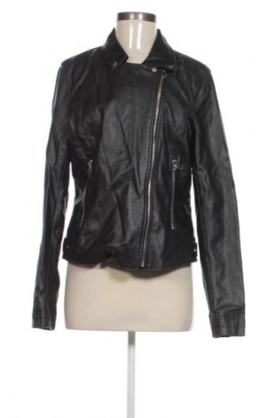 Дамско кожено яке Sinsay, Размер L, Цвят Черен, Цена 93,09 лв.