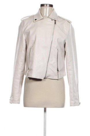 Дамско кожено яке Sinsay, Размер M, Цвят Бежов, Цена 58,65 лв.