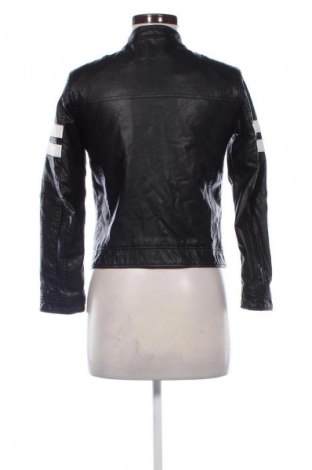 Γυναικείο δερμάτινο μπουφάν Sisley, Μέγεθος S, Χρώμα Μαύρο, Τιμή 42,05 €