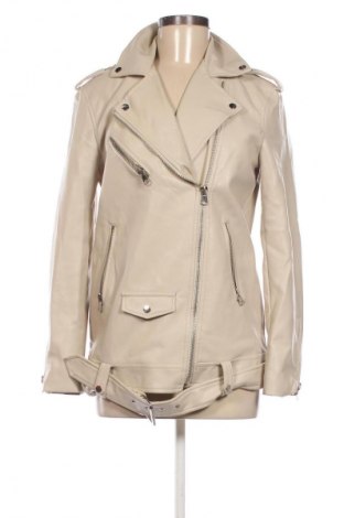 Dámská kožená bunda  Stradivarius, Velikost XS, Barva Béžová, Cena  742,00 Kč