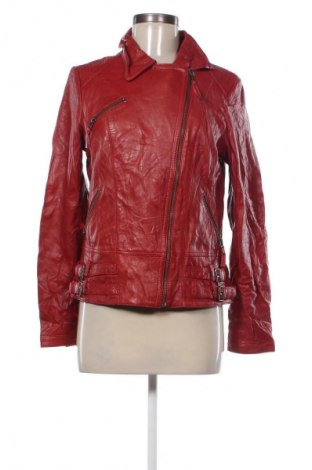 Damen Lederjacke Un Deux Trois, Größe M, Farbe Rot, Preis € 129,99