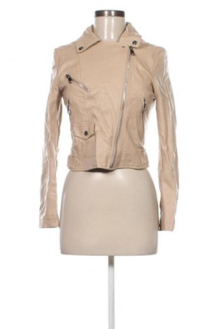 Γυναικείο δερμάτινο μπουφάν Unbranded, Μέγεθος S, Χρώμα  Μπέζ, Τιμή 28,99 €