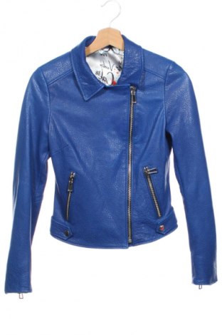 Damska kurtka skórzana Unbranded, Rozmiar M, Kolor Niebieski, Cena 423,68 zł