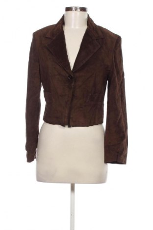 Дамско кожено яке Unbranded, Размер S, Цвят Кафяв, Цена 107,99 лв.