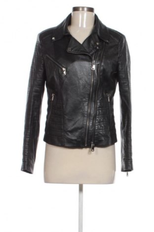 Дамско кожено яке Unbranded, Размер L, Цвят Черен, Цена 153,58 лв.