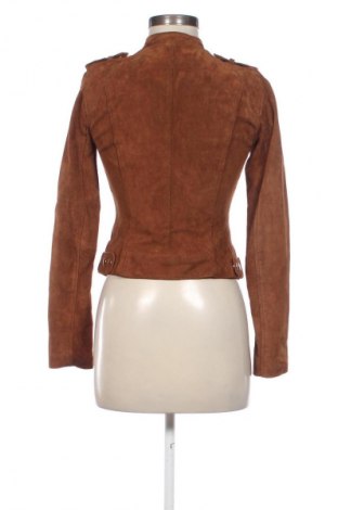 Damen Lederjacke Vero Moda, Größe XS, Farbe Braun, Preis 46,00 €