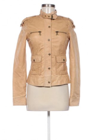 Damen Lederjacke Vero Moda, Größe XS, Farbe Beige, Preis 46,00 €