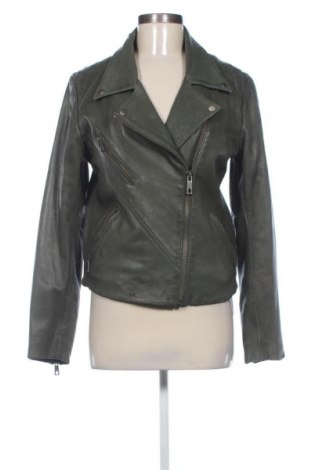 Дамско кожено яке Volcom, Размер M, Цвят Зелен, Цена 156,40 лв.