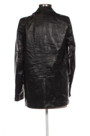 Дамско кожено яке Zara, Размер XS, Цвят Черен, Цена 21,47 €