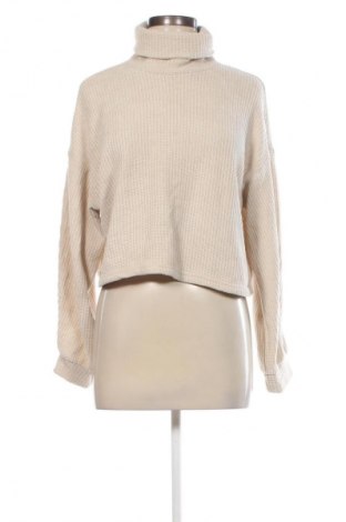 Damen Rollkragen Bershka, Größe S, Farbe Beige, Preis 9,99 €