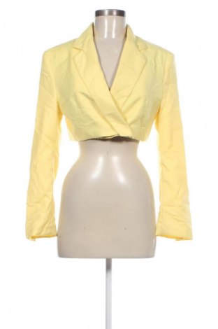 Дамско сако Bershka, Размер S, Цвят Жълт, Цена 23,99 лв.