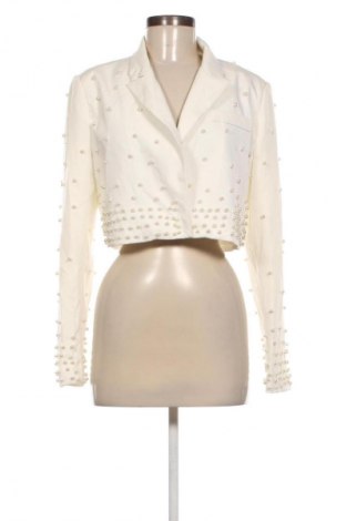 Damen Blazer Boohoo, Größe M, Farbe Weiß, Preis 13,99 €