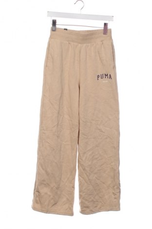 Pantaloni trening de femei PUMA, Mărime XS, Culoare Bej, Preț 157,99 Lei