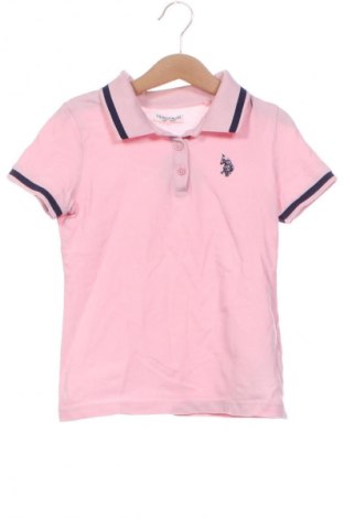 Dziecięca bluzka U.S. Polo Assn., Rozmiar 7-8y/ 128-134 cm, Kolor Różowy, Cena 46,30 zł