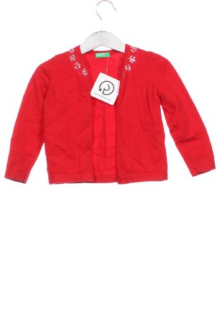 Dětský kardigán United Colors Of Benetton, Velikost 18-24m/ 86-98 cm, Barva Červená, Cena  317,00 Kč