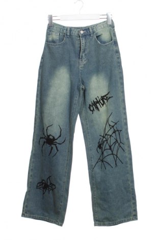 Dziecięce jeansy SHEIN, Rozmiar 15-18y/ 170-176 cm, Kolor Niebieski, Cena 73,56 zł