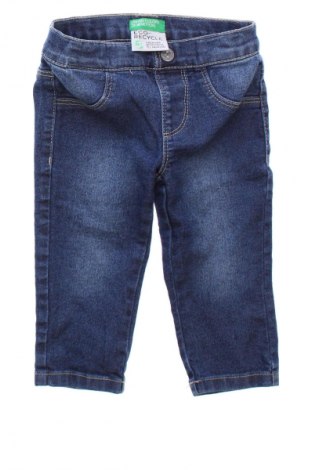 Blugi pentru copii United Colors Of Benetton, Mărime 9-12m/ 74-80 cm, Culoare Albastru, Preț 72,03 Lei