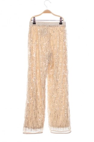 Детски панталон H&M, Размер 8-9y/ 134-140 см, Цвят Златист, Цена 20,90 лв.