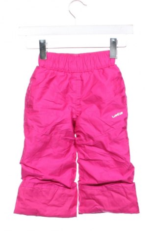 Детски панталон за зимни спортове Decathlon, Размер 18-24m/ 86-98 см, Цвят Розов, Цена 27,99 лв.
