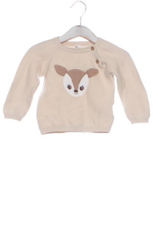 Детски пуловер Dopo Dopo, Размер 2-3m/ 56-62 см, Цвят Бежов, Цена 17,10 лв.