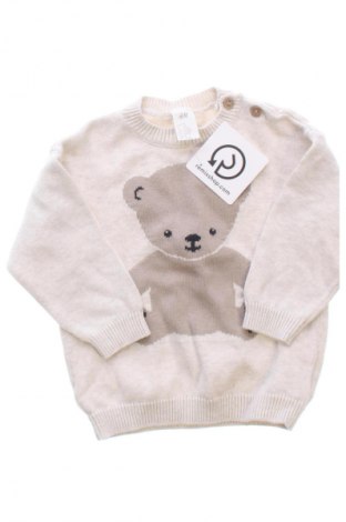 Pulover pentru copii H&M, Mărime 6-9m/ 68-74 cm, Culoare Bej, Preț 44,74 Lei