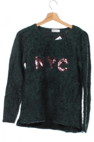 Dětský svetr  H&M, Velikost 12-13y/ 158-164 cm, Barva Zelená, Cena  249,00 Kč