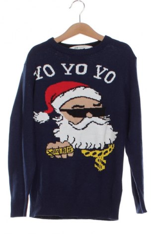 Dětský svetr  H&M, Velikost 9-10y/ 140-146 cm, Barva Modrá, Cena  215,00 Kč