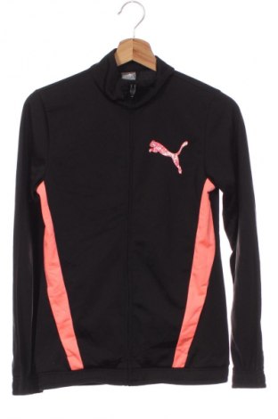 Детско спортно горнище PUMA, Размер 12-13y/ 158-164 см, Цвят Черен, Цена 29,99 лв.