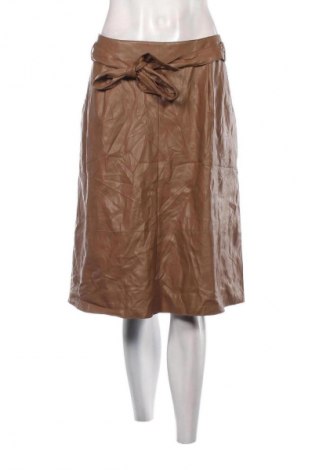 Кожена пола Comma,, Размер L, Цвят Кафяв, Цена 43,99 лв.